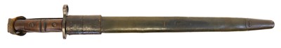 Lot 301 - M1917/P13 bayonet scabbard and frog