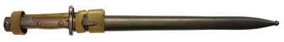Lot 262 - Belgian M98 export bayonet and scabbard and frog