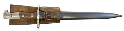 Lot 267 - Swiss M1918 bayonet, scabbard and frog