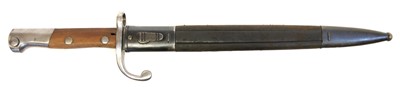 Lot 272 - Brazilian M.1908 This bayonet and scabbard