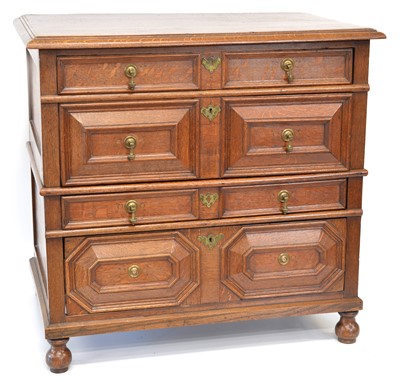 Lot 325 - 17th-century oak chest of drawers