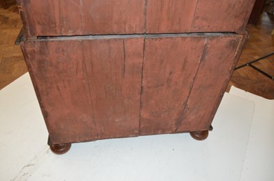 Lot 279 - Queen Anne walnut cabinet on chest