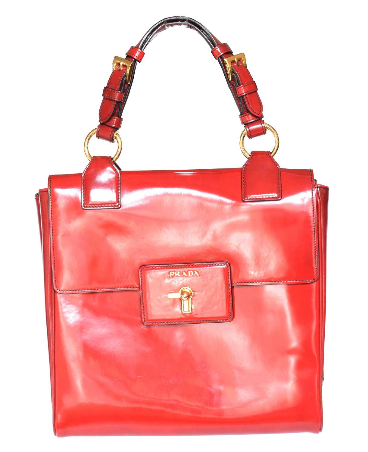 Lot 69 - A Prada Spazzolato Gusset bag