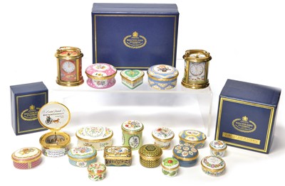 Lot 107 - 19 Halcyon Days Enamels