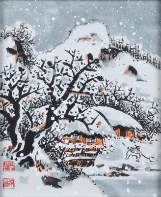Lot 11 - Korean Winter Scene