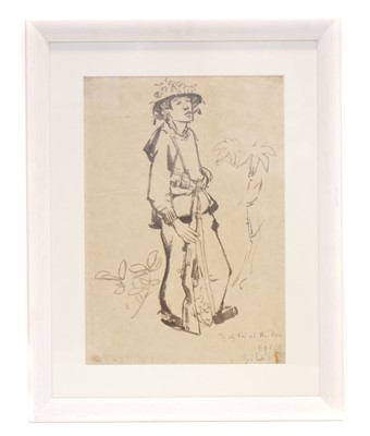 Lot 364 - Viet cong / Veitnam War interest ink drawing