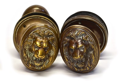 Lot 239 - Bronze door handles