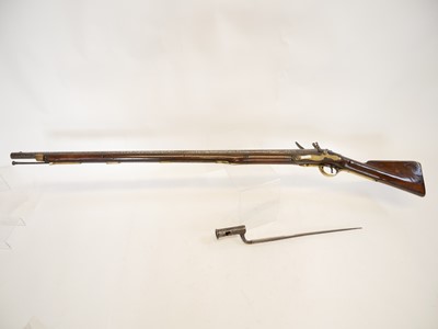 Lot 26 - Irish Dublin Castle Shortland Brown Bess flintlock musket and bayonet