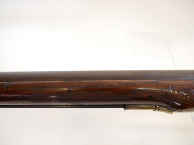 Lot 31 - Flintlock .750 volunteer India pattern Brown Bess musket and bayonet