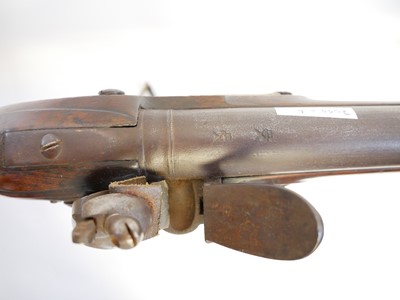 Lot 31 - Flintlock .750 volunteer India pattern Brown Bess musket and bayonet