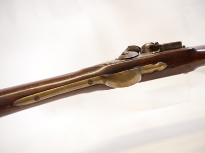 Lot 33 - Irish India pattern .750 flintlock brown bess musket and bayonet