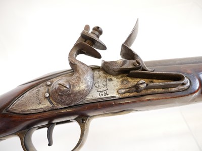 Lot 33 - Irish India pattern .750 flintlock brown bess musket and bayonet