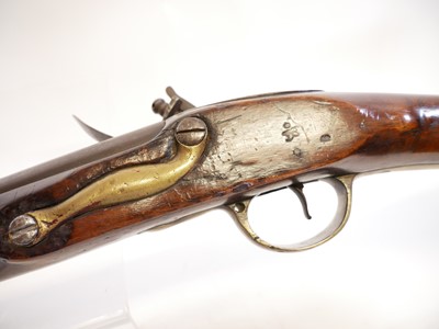 Lot 33 - Irish India pattern .750 flintlock brown bess musket and bayonet