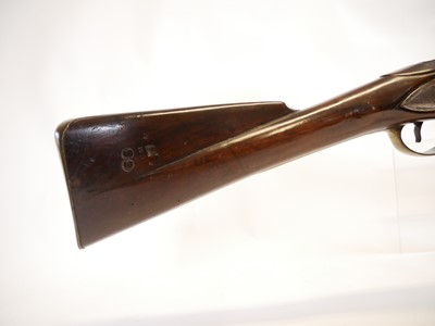 Lot 33 - Irish India pattern .750 flintlock brown bess musket and bayonet