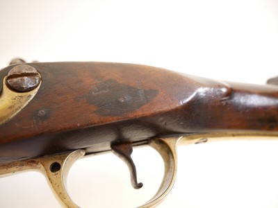 Lot 27 - India pattern flintlock .750 Brown Bess musket and bayonet