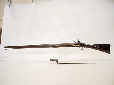 Lot 27 - India pattern flintlock .750 Brown Bess musket and bayonet