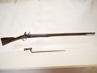 Lot 27 - India pattern flintlock .750 Brown Bess musket and bayonet
