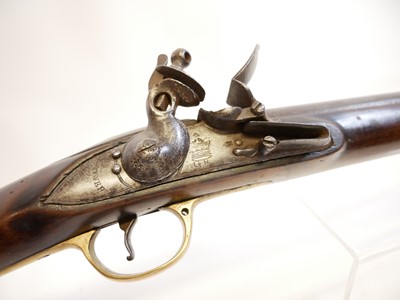 Lot 27 - India pattern flintlock .750 Brown Bess musket and bayonet