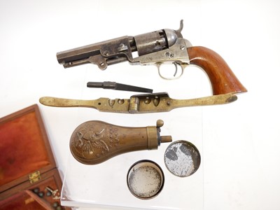 Lot 24 - Cased Colt .31 1849 pocket revolver