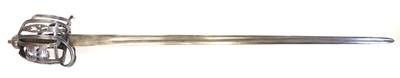 Lot 240 - English Horsemans basket-hilted sword by Harvey
