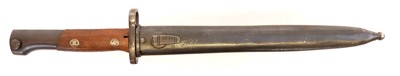 Lot 354 - Yugoslavian mauser rifle bayonet and scabbard