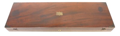 Lot 231 - Mahogany case for a double percussion gun