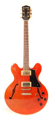 Lot 221 - Westfield electric semi acoustic ES-335 style guitar