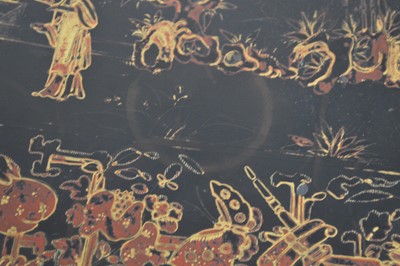 Lot 295 - Chinese lacquer work console table