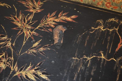 Lot 295 - Chinese lacquer work console table