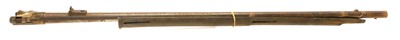 Lot 243 - French 18mm Tabatiere rifle barrel, action and forend.