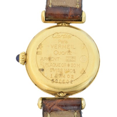 Lot 175 - A Must De Cartier 'Colisse' quartz wristwatch