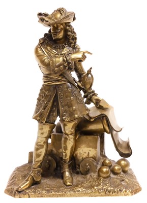 Lot 134 - 19th-century bronze figure.
