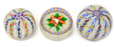 Lot 140 - 3 John Deacons millefiori paperweights