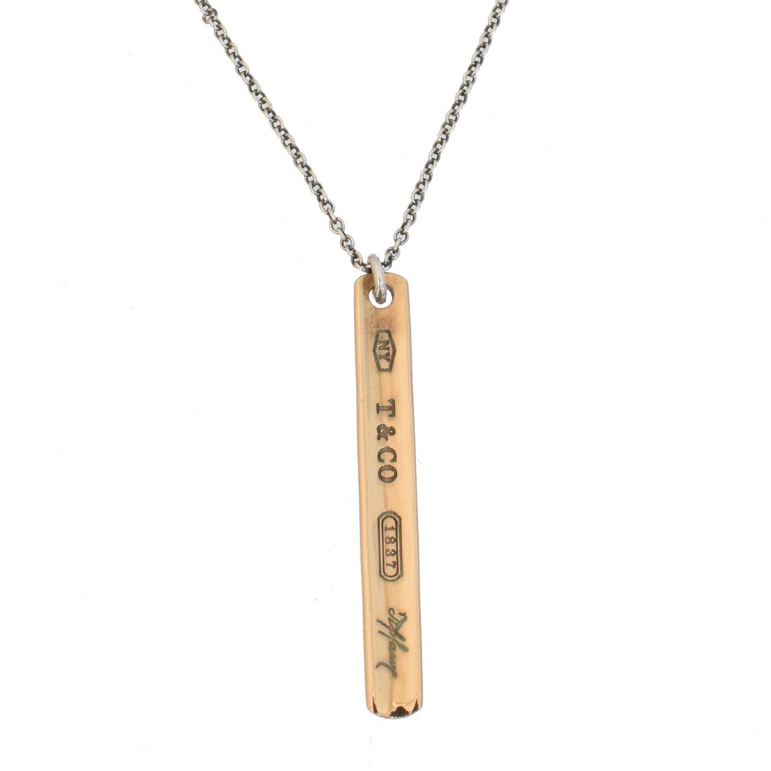 Lot 60 - A Tiffany & Co. '1837' pendant