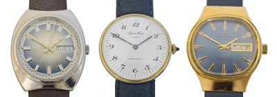 Lot 161 - Three 1970s wristwatches