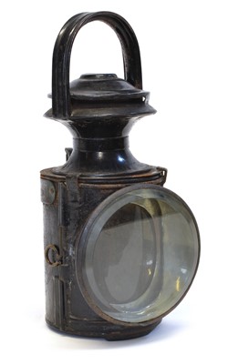 Lot 155 - North Staffordshire Railway (N.S.R.) three-aspect hand lamp