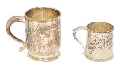 Lot 147 - A George VI silver tankard