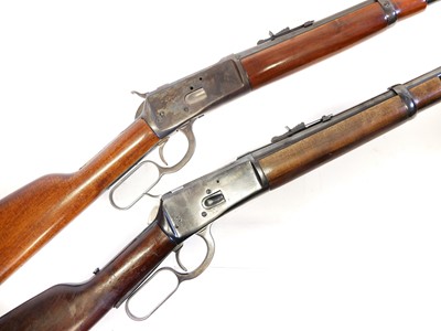 Lot 107 - Two Rossi .38/357 lever action rifles K135985, K261012 LICENCE  REQUIRED