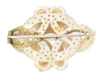 Lot 37 - An early Victorian seed pearl parure
