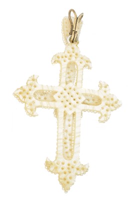 Lot 37 - An early Victorian seed pearl parure