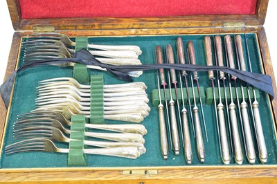 Lot 158 - An Elizabeth II silver canteen