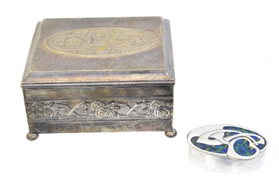 Lot 147 - A WMF silver plated box