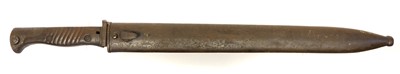 Lot 322 - German WWI S.98/05 m.S. saw back 'butcher' bayonet and scabbard