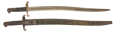 Lot 336 - Two Martini Henry artillery sword bayonets