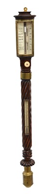 Lot 237 - Mid-19th-century marine stick barometer
