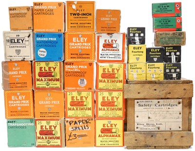 Lot 195 - Thirty boxes of vintage cartridges 1900's through to 1980's LICENCE REQUIRED