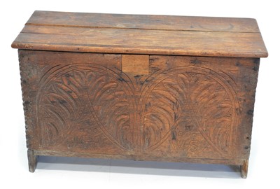Lot 317 - 17th-century oak coffer