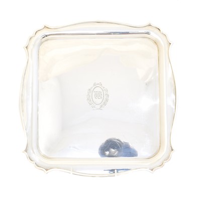Lot 155 - A George V silver tray
