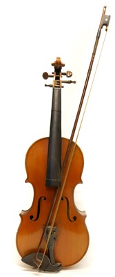 Lot 217 - Violin and bow
