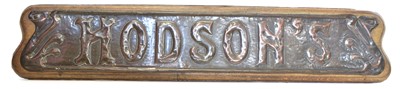 Lot 228 - Hodson's Shop Sign